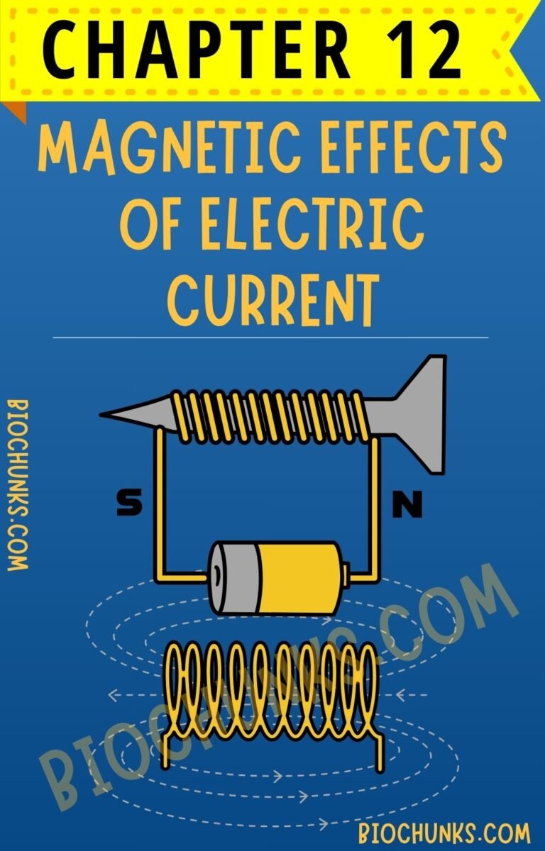 Magnetic effects of Electric current Chapter 12 Class 10th biochunks.com