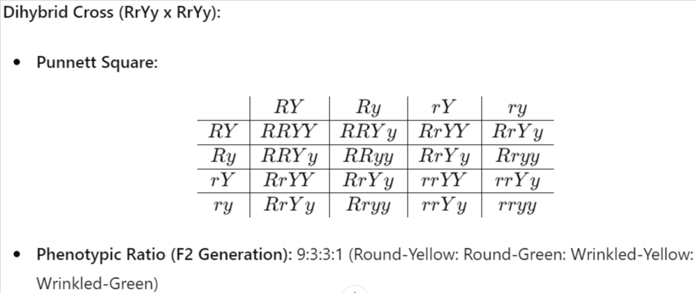 Law of Independent Assortment
